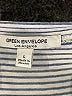 Green Envelope Stripes Silver Short Sleeve T-Shirt Size L - photo 7