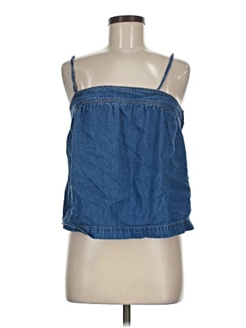 Madewell Denim Convertible Tie-Back Top in Alberta Wash (view 1)