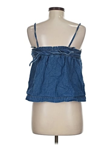 Madewell Denim Convertible Tie-Back Top in Alberta Wash (view 2)