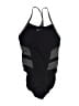Nike 100% Polyester Graphic Black One Piece Swimsuit Size 14 - photo 1