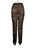 Good Time U.S.A. Los Angeles Animal Print Gold Brown Active Pants Size XL - photo 2