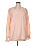 Pleione Orange Long Sleeve Blouse Size L - photo 1