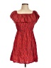 No Boundaries 100% Rayon Hearts Red Casual Dress Size L - photo 1