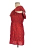 No Boundaries 100% Rayon Hearts Red Casual Dress Size L - photo 5