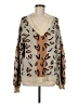 Tularosa Animal Print Tan Pullover Sweater Size M - photo 1