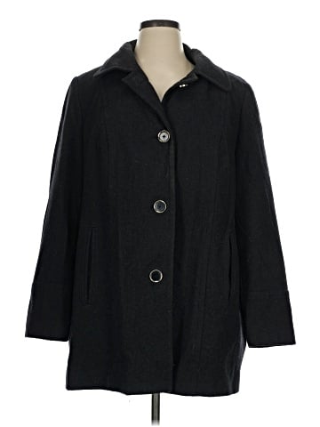 St. John's Bay Wool Coat (view 1)