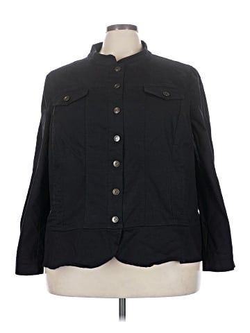Nina Leonard 3/4 Sleeve Button-Down Shirt (view 1)