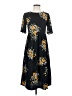 Zara Basic 100% Polyester Print Black Casual Dress Size XS - photo 1