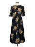Zara Basic 100% Polyester Print Black Casual Dress Size XS - photo 2