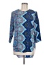Blue Rain 100% Polyester Blue 3/4 Sleeve Blouse Size M - photo 1