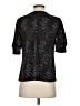 NY Collection Polka Dots Black Short Sleeve Blouse Size S - photo 2