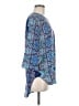 Blue Rain 100% Polyester Blue 3/4 Sleeve Blouse Size M - photo 4