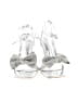 Azalea Wang Metallic Silver Sandals Size 9 - photo 2