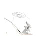 Azalea Wang Metallic Silver Sandals Size 9 - photo 1