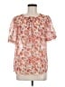 Chenault 100% Polyester Pink Short Sleeve Blouse Size M - photo 1