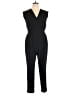Jennifer Lopez 100% Polyester Solid Black Jumpsuit Size 14 - photo 1