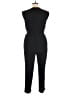 Jennifer Lopez 100% Polyester Solid Black Jumpsuit Size 14 - photo 2