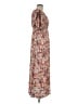 Timing 100% Rayon Floral Brown Casual Dress Size M - photo 4