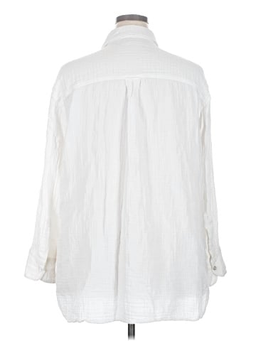 Lane Bryant 3/4 Sleeve Button-Down Shirt (view 2)