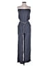 Zoa 100% Rayon Polka Dots Blue Jumpsuit Size S - photo 1