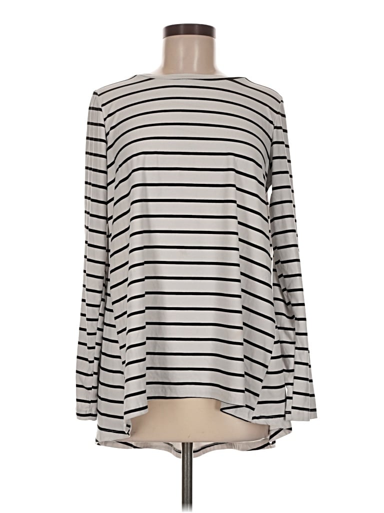 Pre-owned Bobeau Long Sleeve Turtleneck In Ivory