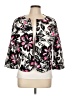 Chaus Floral Ivory Jacket Size 12 - photo 1