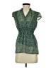 Candie's Green Short Sleeve Blouse Size XS - photo 1