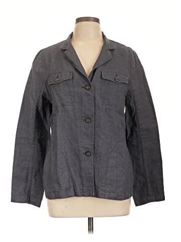Sigrid Olsen 3/4 Sleeve Button-Down Shirt (view 1)