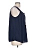 DR2 100% Polyester Blue Sleeveless Blouse Size L - photo 4
