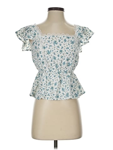 E&M Collection Short Sleeve Blouse (view 1)