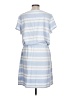 Lands' End Stripes Blue Casual Dress Size L - photo 2