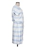 Lands' End Stripes Blue Casual Dress Size L - photo 4