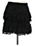 Glam 100% Rayon Stars Black Casual Skirt Size L - photo 1