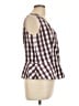 Etcetera 100% Cotton Burgundy Sleeveless Blouse Size 12 - photo 4