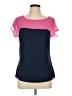 Hot Tempered 100% Polyester Color Block Pink Short Sleeve Top Size L - photo 1