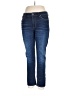 White House Black Market Solid Blue Jeans Size 12 - photo 1