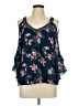 Penelope Project 100% Rayon Blue 3/4 Sleeve Blouse Size L - photo 1