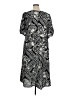 Connected Apparel 100% Rayon Paisley Black Casual Dress Size 16 - photo 2