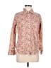 Pendleton 100% Cotton Floral Orange 3/4 Sleeve Blouse Size Med Petite - photo 1