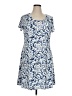 MSK Paisley Blue Casual Dress Size XL - photo 1