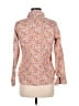 Pendleton 100% Cotton Floral Orange 3/4 Sleeve Blouse Size Med Petite - photo 2