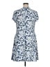 MSK Paisley Blue Casual Dress Size XL - photo 2