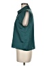 Ann Taylor 100% Polyester Teal Sleeveless Blouse Size M - photo 5