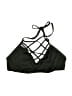 Mossimo Solid Green Black Swimsuit Top Size M - photo 1
