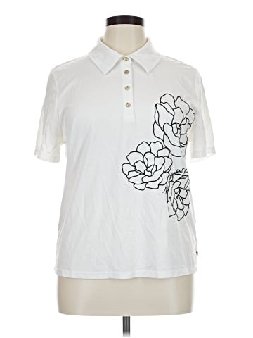 Karl Lagerfeld Paris Short Sleeve Blouse (view 1)