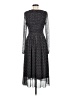 Max Studio Polka Dots Gray Casual Dress Size M (estimated) - photo 2