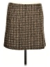 Willi Smith Tweed Brown Casual Skirt Size 12 - photo 1