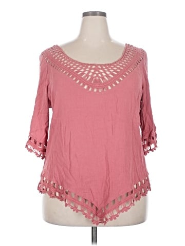 City Chic 3/4 Sleeve Blouse (view 1)