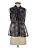 Ultra Pink 100% Polyester Gray Sleeveless Blouse Size S - photo 1