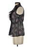 Ultra Pink 100% Polyester Gray Sleeveless Blouse Size S - photo 5